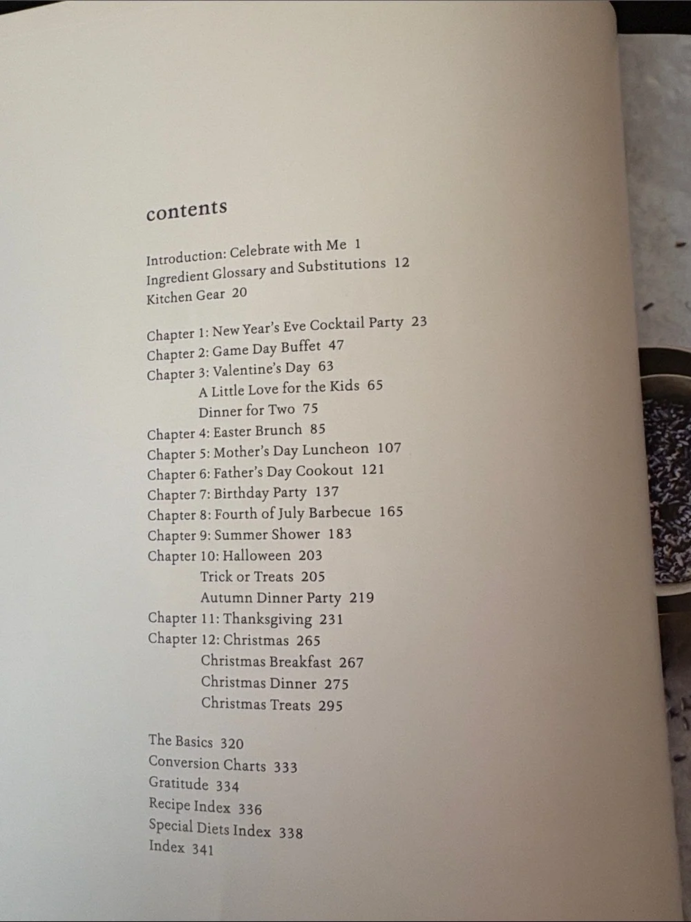 N/A celebrations cookbook